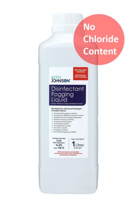 KEEN JOHNSON Disinfectant Fogging Liquid (1L) No Chloride Content, Malaysia